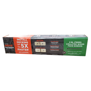 Camo Drive Collated Buglehead Wood Face Screws