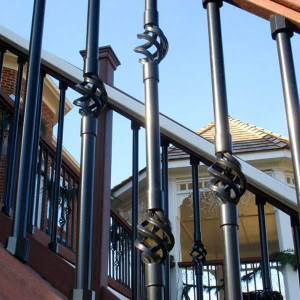 Round Aluminum Basket Balusters by Dekor