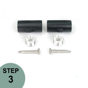 Horizontal Rod Rail Baluster Connectors by DekPro
