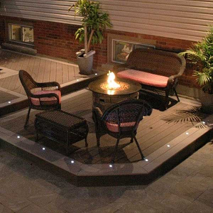 Dek Dots Recessed Outdoor LED Lights from Dekor