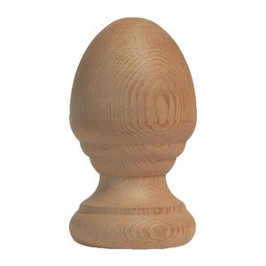 Acorn Finial with Rings - Cedar or Treated Wood
