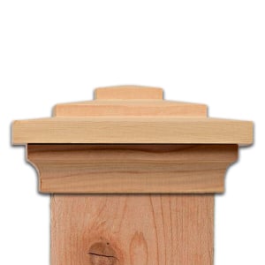 Beachwalk Slip Over Post Cap - Western Red Cedar
