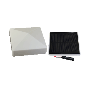 4" Pyramid Post Cap with Solar Collector