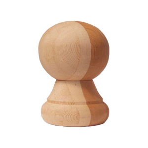 Cannon Ball Finial - Cedar