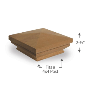 Cedar Pyramid Post Cap Southern Belle Trim
