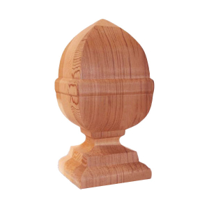 French Acorn Finial - Cedar
