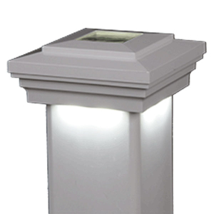 Island Downward LED Solar Post Cap