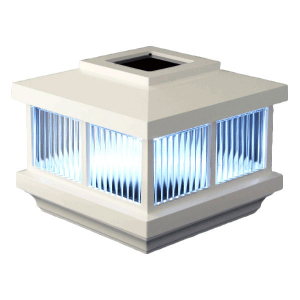Light House Designer White Solar Post Cap - White