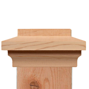 Island Slip Over Post Caps - Western Red Cedar
