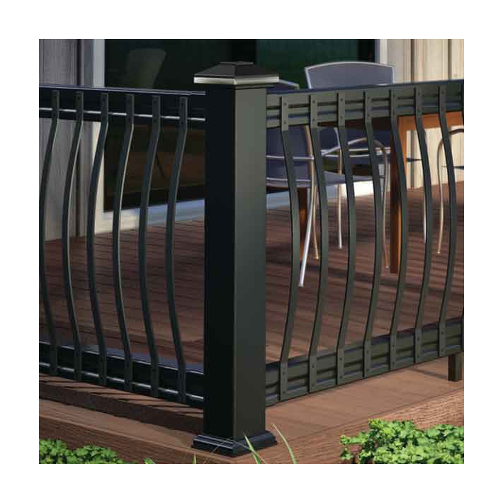 Deckorators Arc Aluminum Balusters Installed