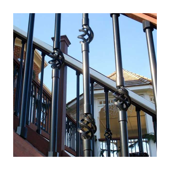 Dekor Round Aluminum Basket Balusters