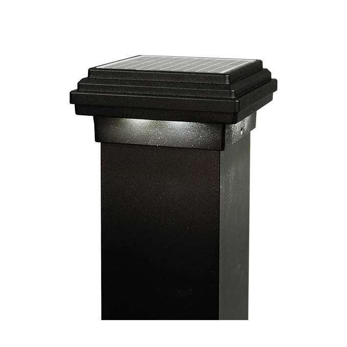 DekPro Effex Solar Post Cap - 3in Black