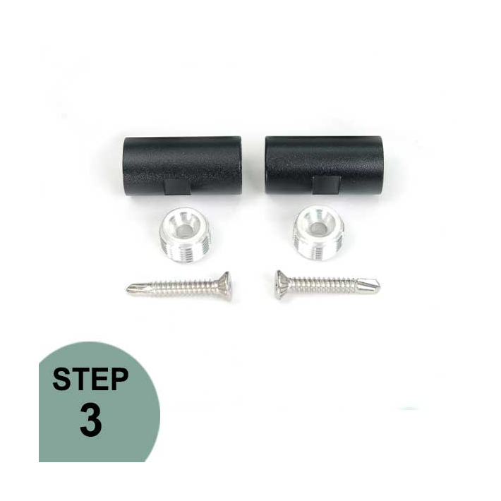 DekPro Horizontal Rod Rail Connectors - Level