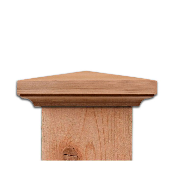 Nantucket Martha's Vineyard Non-Slip Over Post Cap - Western Red Cedar