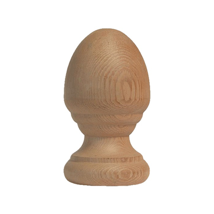 Acorn Finial with Rings - Cedar or Treated Wood
