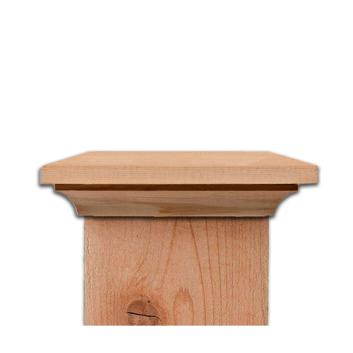 Back Street Post Cap - Western Red Cedar