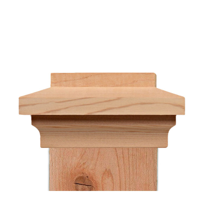 Island Slip Over Post Caps - Western Red Cedar