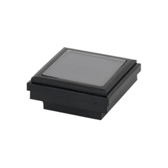 Ornamental Post Cap Light with Solar Connection - Black