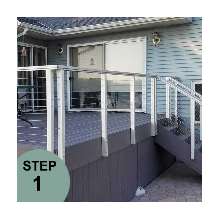 RailFX Cable Rail Fascia Mounted Posts
