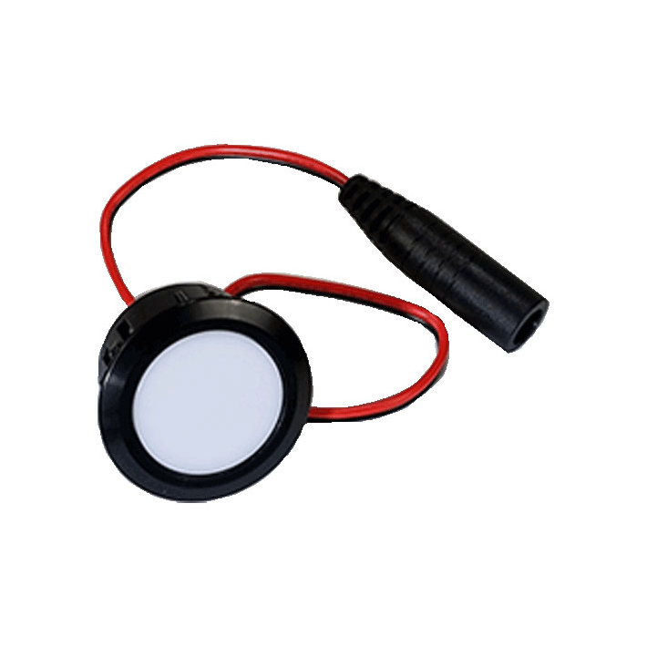 Recessed LED Deck Lights With Trim Rings - Black