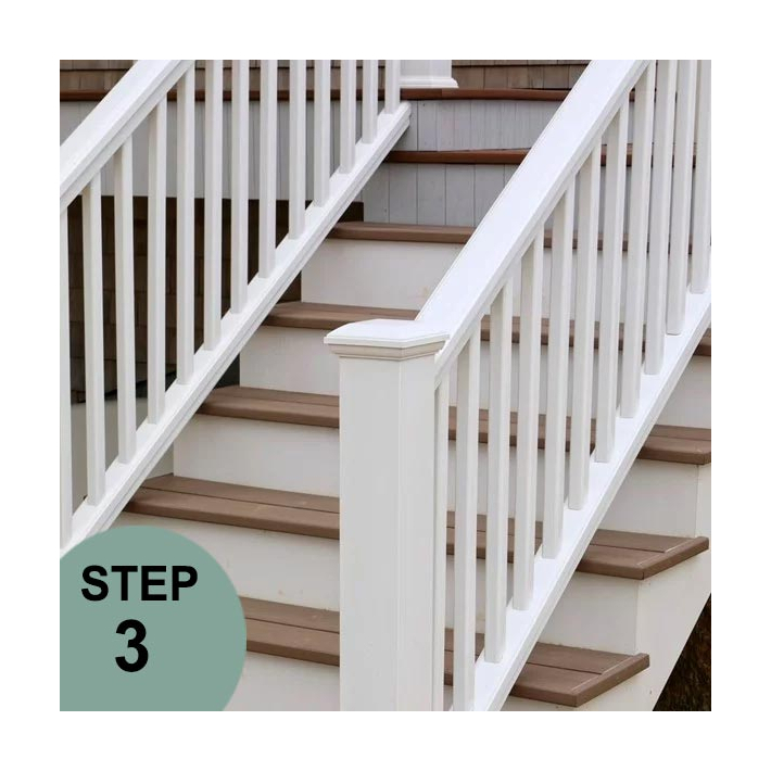 TimberTech Azek Square Composite Balusters - White