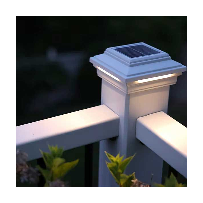 Trex Solar Post Cap Light On Corner Post