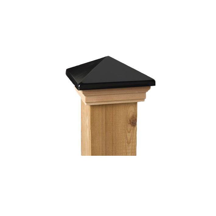 Deckorators Victorian Style Post Cap by Maine Ornamental - Black
