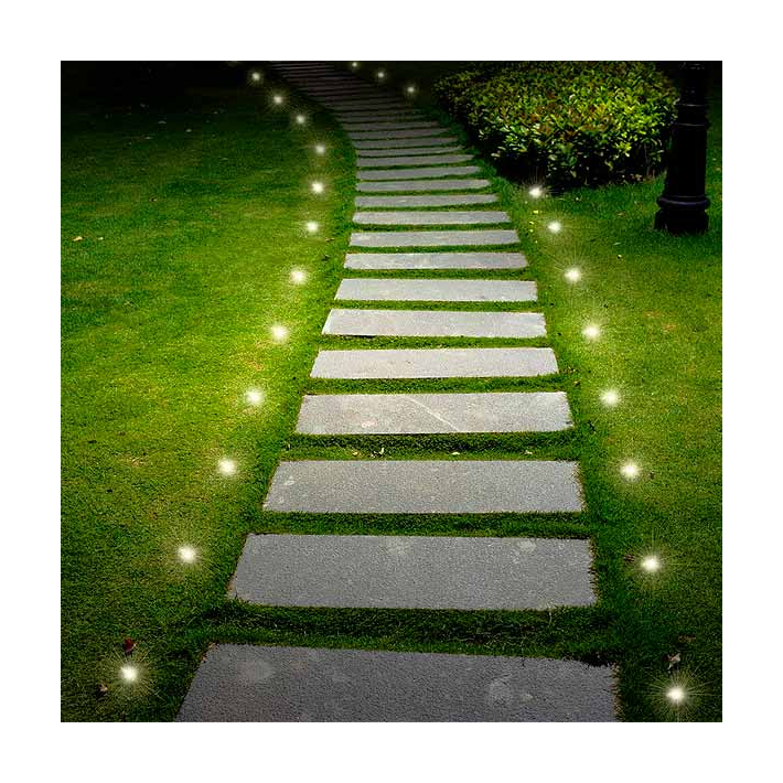 Dekor EZ Yard Dot Lights Installed