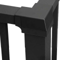 ALX Contemporary Continuous Top Rail Corner Bracket - Installed