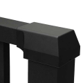 ALX Contemporary Continuous Top Rail End Bracket - Installed