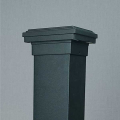 Mini Neptune LED Post Cap Light - 2-1/2" Matte Black - Off