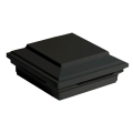 Flat Composite Post Cap by Trex - Charcoal Black
