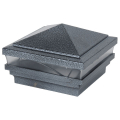 Colonial Pyramid Low Voltage Post Cap - Antique Gray