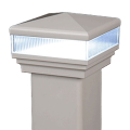 Contemporary Pyramid Scallop Lens LED Low Voltage Post Cap