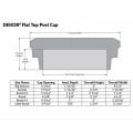 Dekor Flat Post Cap Light Size Chart