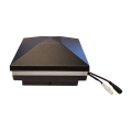 DekPro Effex Halo Glow Ring Pyramid Post Cap Light - Black Top View