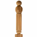 Empire Fluted Ball Top Newel Cedar - Turn