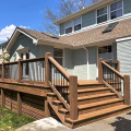 EXPERT Stain &amp; Seal Semi-Solid Stain - Barnwood Stained Deck