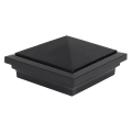 Colonial Pyramid Post Cap - Hammertone Black
