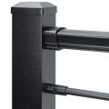DekPro Horizontal Rod Rail Connectors - Level Installed
