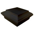 Composite New England Flat Top Post Cap - Black