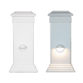Mini Nebula Eyeball Post Light - White