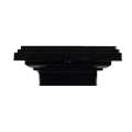 Aurora Mini Flat Top Post Cap - 2" - Black