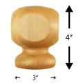 Contemporary Finial - Dimensions