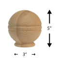 Milbanks Finial Dimensions
