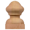 Nantucket Acron Finial - Mounted on a Wood Post