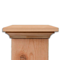 Back Street Post Cap - Western Red Cedar