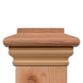 Great Point Slip Over Post Cap - California Redwood
