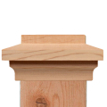 Island Slip Over Post Caps - Western Red Cedar
