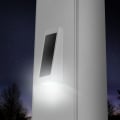 LMT 1893 Ornamental Solar Wedge Deck Post Light night